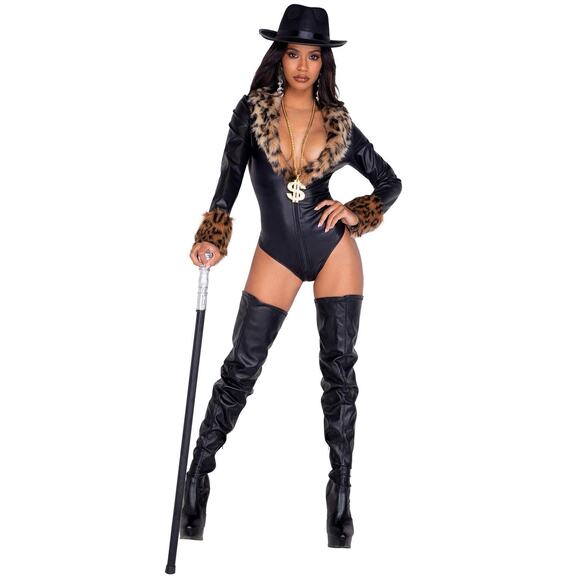 SEXY SUGAR MOMMA PIMP COSTUME COSPLAY - SMALL - Picture 1 of 5